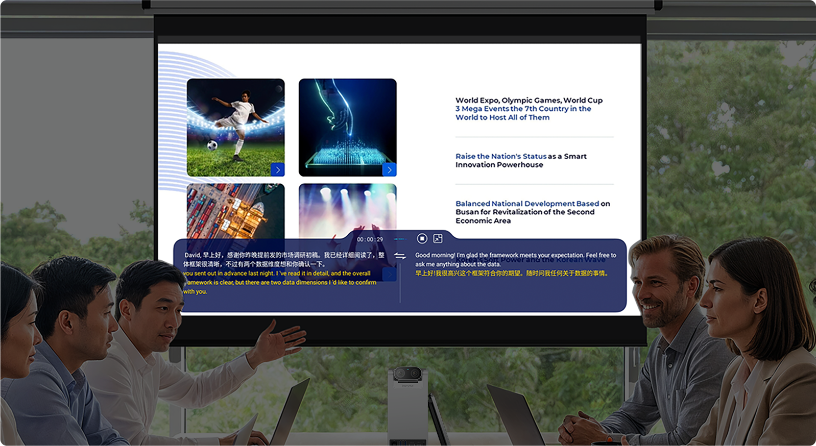 AI双语互译、中文区坐席、英文区坐席